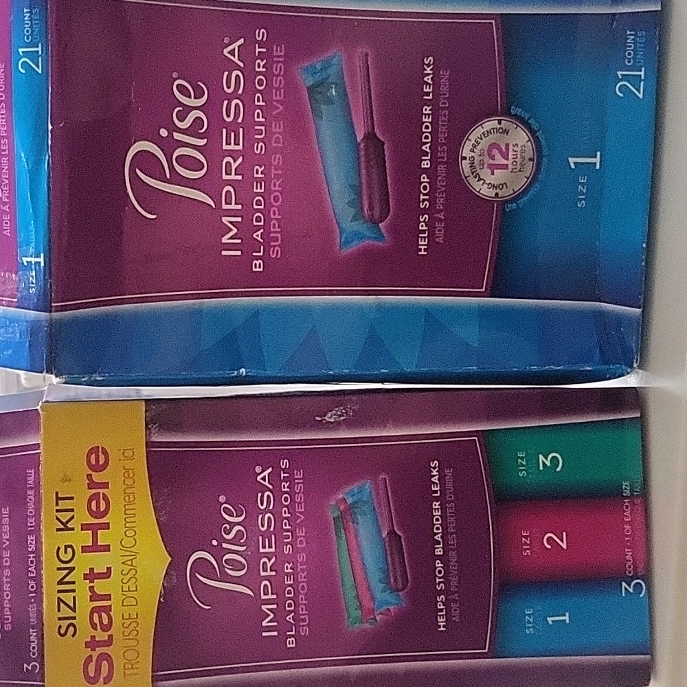 Poise impressa size 1 bladder support